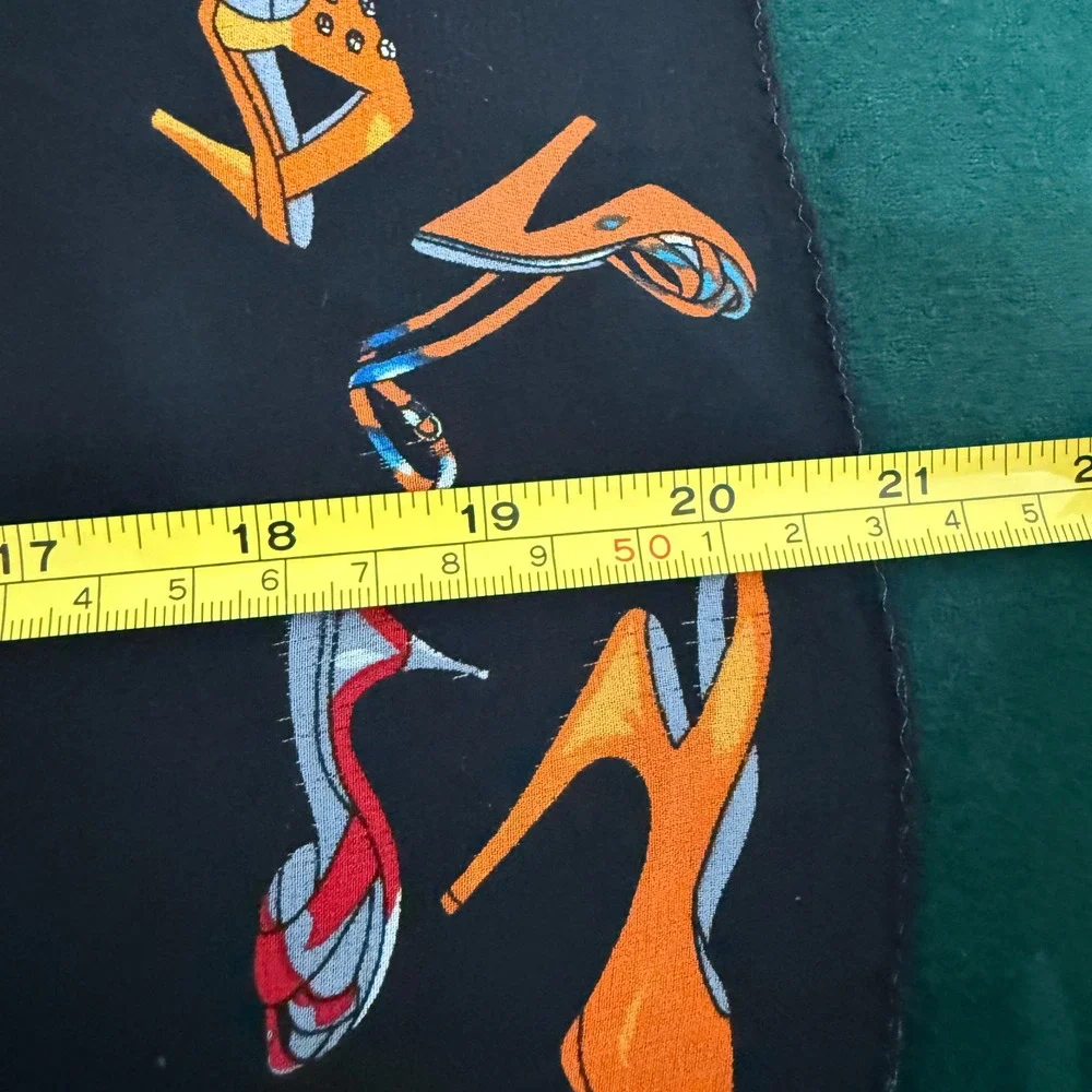 Elaine Gold Silk Scarf Lot Y2K Vintage Style Heels Paris‎ 2000 NWT